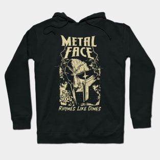 Vintage Bootleg Metal Face Cream Hoodie